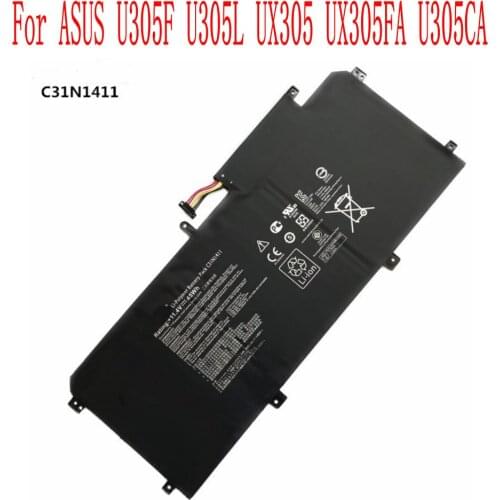 100% Brand new High quality 3830mAh/45WH C31N1411 Battery For ASUS U305F U305L UX305 UX305FA U305CA Laptop