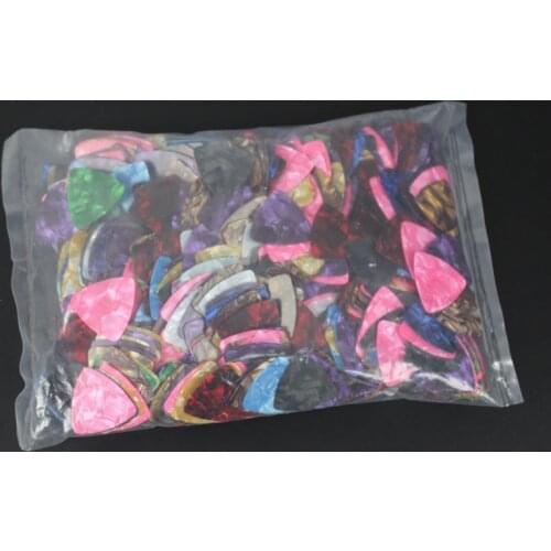 1000pcs One Thousand Wholesale No Logo Triangle Shape Celluloid Acoustic Electric Guitar Picks Pick Plectrum 0.46mm/0.71mm
