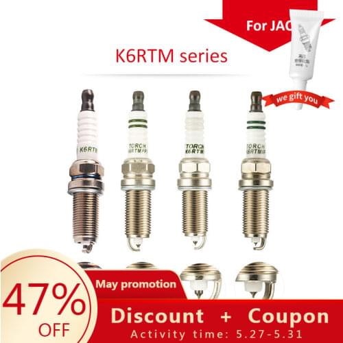 4pcs/6pcs China original spark plugs TORCH K6RTM3/FR7NII33X/SILFR6C11/VFKH20