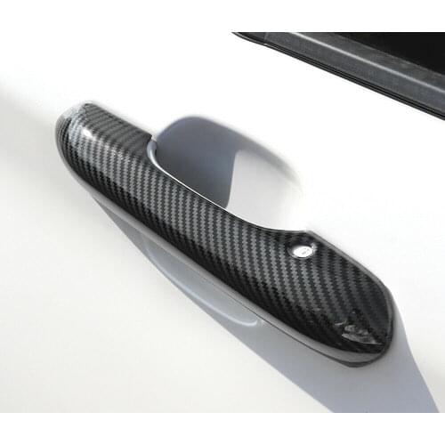 Carbon Fiber Accessories Side Door Handle Cover Trim for Ford Explorer 2020-2021