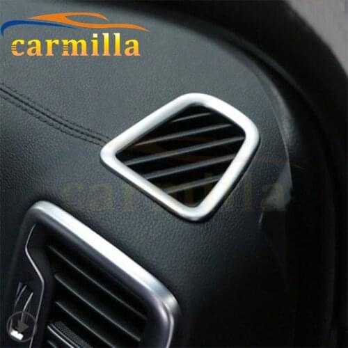 Stainless Steel Car Air Vent Circle Trim Air Conditioner Protection Sticker for Kia All New Sportage New Sportage QL KX5 2017