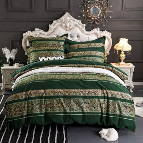 Bohemia National Bedding Set Ethnic 100% Cotton Size Queen King 220x240 Duvet Cover Set Bed Linen Bed Cover Bedclothes For Home