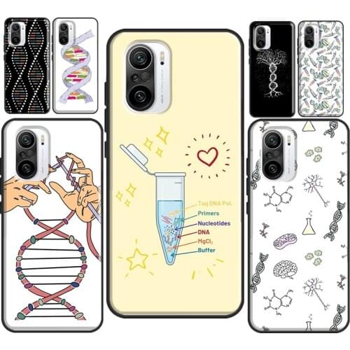Retro DNA Science Illustration For Xiaomi Mi 11 Pro 10T 9T Mi Note 10 Lite A1 A2 A3 Cover For POCO X3 Pro M3 F2 F3 Case