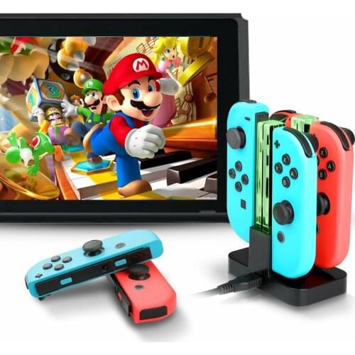 Nintend Switch Controller Charger Charging Dock Station For Nintendos Swicth Joycon NS Nintendo Switch Gamepad With Led