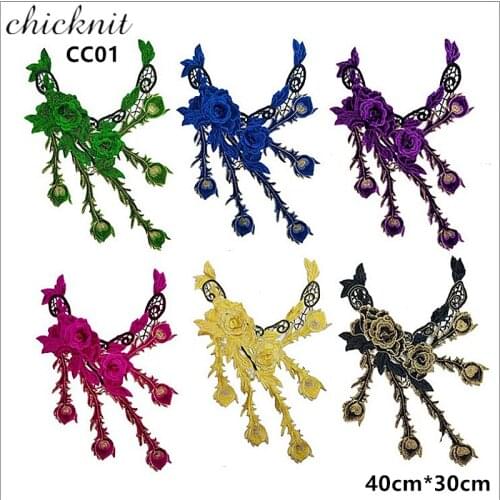 CHICKNIT Multiple color polyester Embroidered venise lace collar clothing Accessories CC01