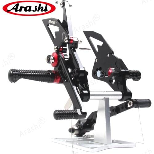 Arashi Motorcycle Rider Footpegs For SUZUKI GSX1000R 2009 - 2016 CNC Adjustable Footrest GSXR GSX-R 1000 GSXR1000 GSXR-1000