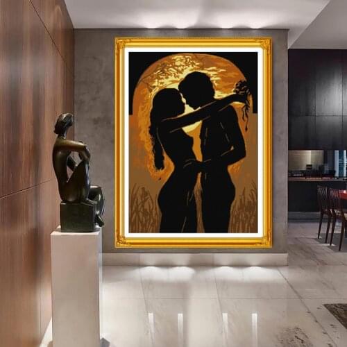 The young couple Cross Stitch Kit Home Decorative 11CT 14CT DMC Chinese Embroidery Needlework Easy DIY set Paintings
