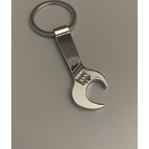 Wrench Design Opener Keychain Silver Gray Beer Drink Opener Gift Products Home Car Key Chain Design Products Bag Belt Accessory