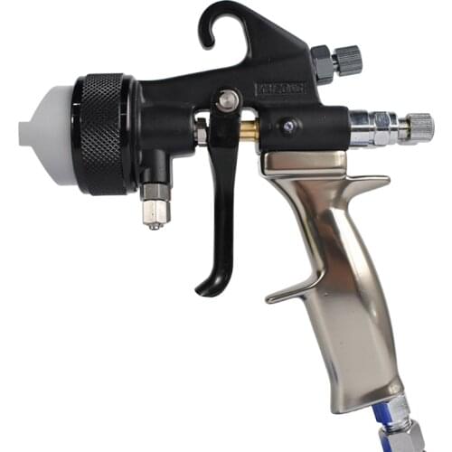 High quality double nozzle(dual-head) spray gun chrome painting solution PE spray gun two component spray gun Paint Spray Gun