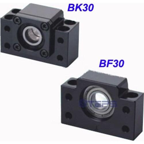 1set/pack ball screw support base 1pc BK30 and 1pc BF30 Ball screw SFU4005/4010 Ballscrew support CNC parts