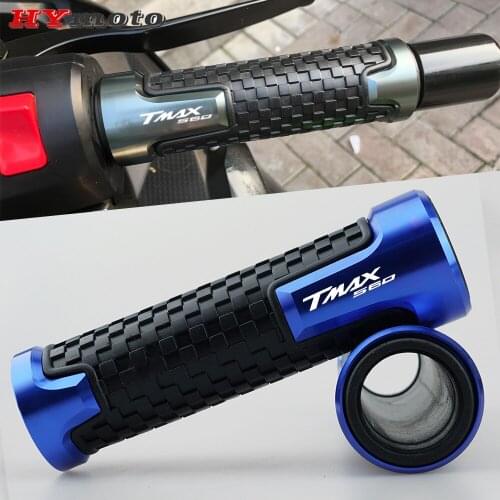 2020 With Logo "TMAX560" High Quality Motorcycle CNC Accessories Handle Grip Handlebar Grips Cover For Yamaha TMAX560 T-MAX 560