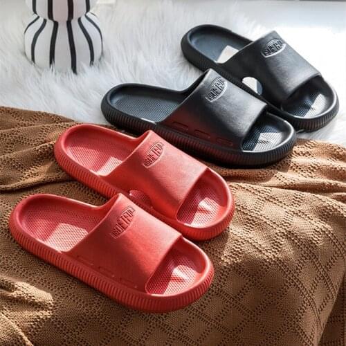 EVA Thick Bottom Leaking Slippers Women Bathroom Shoes Slides Anti-slip Summer Indoor Home Slipper Household Bath Sandals Men