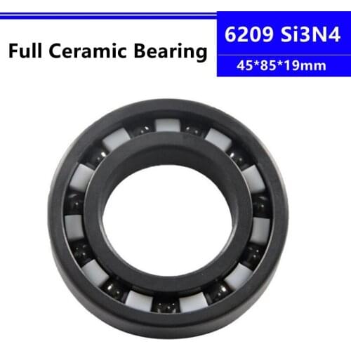 Si3N4 6209 45*85*19mm silicon nitride full Ceramic deep groove ball bearing 40x80x18mm high speed abrasion resistant