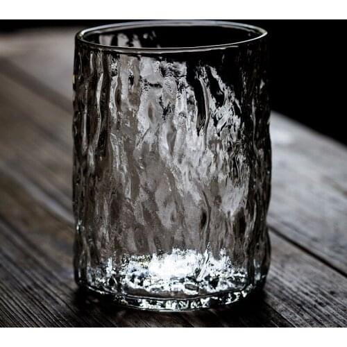 Modern Art Glass Cup Resistant Coffee Transparent Creative Tequila Ripple Glass Cup Vodka Whiskey Copas De Vino Drinkware DE50BZ