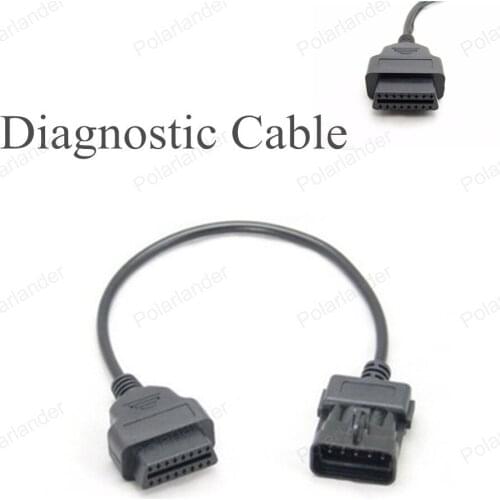 Top Sell 16pin to 10pin for O-PEL OBD2 Car Scanner Cable connector Diagnostic Adapter Connector Car Diagnostic Cable