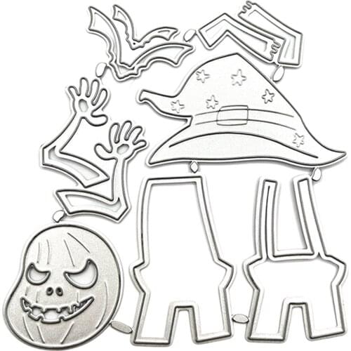 Carbon Steel Halloween Horrible Scary Pumpkin Die Cut for Scrapbook DIY Paper Card