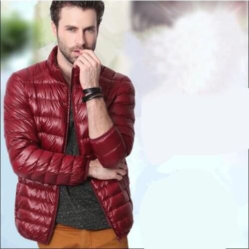 Down Light Ultra Jacket Men,Autumn Winter Duck Down Jacket Thin Plus Size 5XL Winter Jacket For Mens Outerwear coat YYJ0041