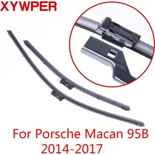 XYWPER Wiper Blades for Porsche Macan 95B 2014 2015 2016 2017 Car Accessories Soft Rubber car windscreen wipers