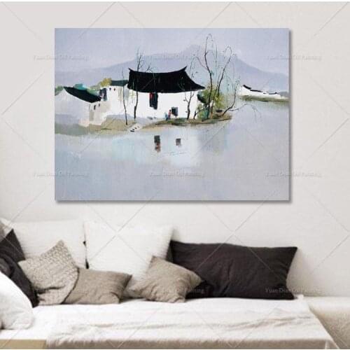Настенные картины пейзажи YD China At AliExpress