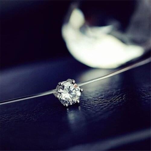 Personality Zircon Pendant Necklace Women Jewelry 2021