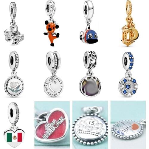 06 Original 925 Sterling Silver Charm Pendant Cartoon Amusement Park Series Pendant Jewelry Woman Jewelry Gift Free Shipping