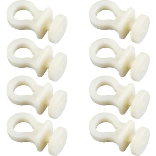 100 Pcs Rod Slides Plastic Easy Instaling Premium Durable Curtain Accessories Hooks Gliders for Living Room Bathroom