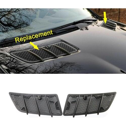 2PCS Air Flow Intake Hoods Car Front Hood Vents Grille Cover Trim for Mercedes Benz W164 ML/GL Class GL164 2009-2014