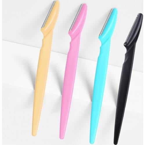 3/10Pcs Eyebrow Trimmer Blade Shaping Knife Stainless Steel Eye Brow Face Razor Hair Removal Scraper Shaver Woman Makeup Tools