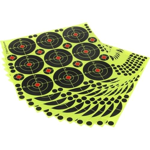 90pcs Shooting Targets Reactive Splatter Florescent Paper Target, Dia.8cm