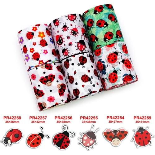 Free shipping characters printed grosgrain ribbon 38507