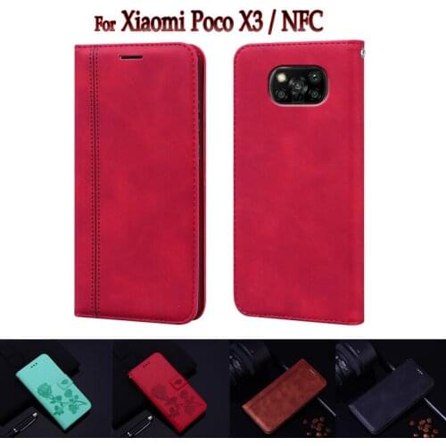 Flip Funda For Xiaomi Poco X3 NFC Case M2007J20CG Wallet acLeather Protective Shell Case For Xiami Poco X3 X 3 Cover Book Coque