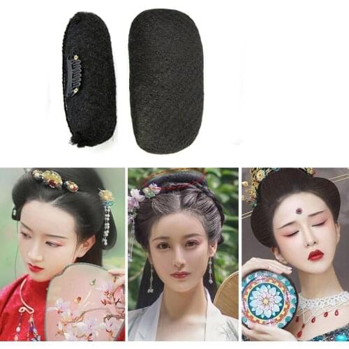 DIY Synthetic Hair Fluffy Princess Head Secret Updo Tuck Pad Wedding Hair Accessories Womens Fashion Chignon Hairpieces