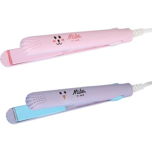 Electric Splint Flat Iron Ceramic Hair Straightener Curler Hair Crimper Wet and Dry Plastic Travel Hair Styling Appliance