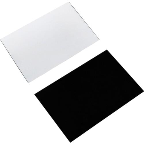 FLEOR 2PCS/Pack 3Ply Black+White Pickguard Guitar Pickguard Blank Material Sheet Scratch Plate 430*290*2.3mm Guitar Accessories