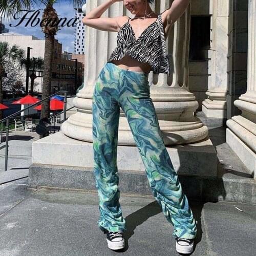 Женские брюки широкие Hbenna China At AliExpress