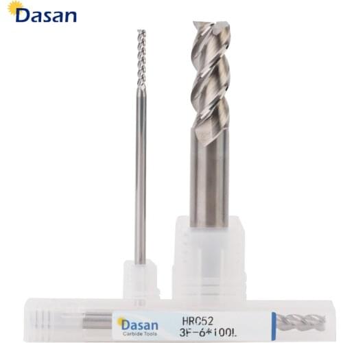 1pcs 4mm 5mm 6mm 8mm 1mm 2mm 3mm End Mill 3F Aluminium Tungsten Carbide Endmills Good Quality Milling Cutter for Aluminum Wood