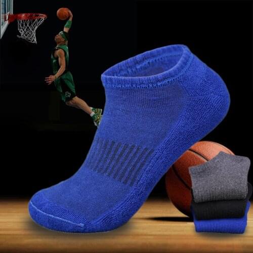 20 Pairs / Bag Mens Towel Bottom Boat Socks Cotton Socks Spring And Summer Low To Help Socks Solid Color Terry Waist Socks