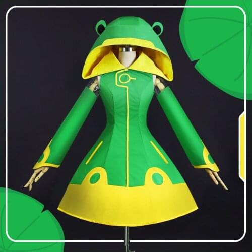 New Clear Card Clamp Cardcaptor Sakura Kinomoto Sakura Cosplay Frog Costume+Shoes Cover Waterproof Halloween Costumes for Women