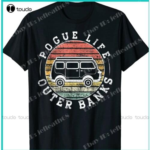 New Outer Banks Pogue Life Outer Banks Surf Van Obx Fun Beach T-Shirt Size S-5XL Cotton T Shirt Tee