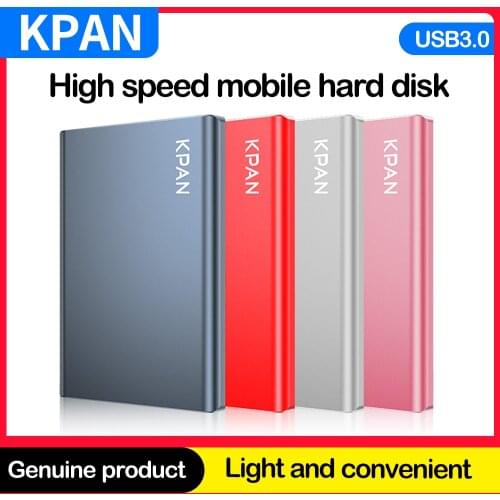 New style KPAN Metal thin External Portable hard drive1TB 500GB Storage Capacity Disco duro portátil Externo for PC/Mac 1 order