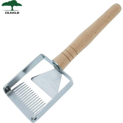 Apiculture 1 Pc Honeycomb Tool Honeycomb Honey Scraper Metal+Wooden Handle Apicultura Equipment Uncapping Fork Beekeeping Tools