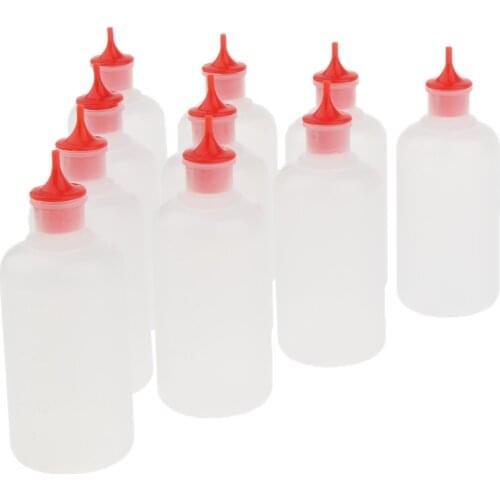 Empty Drop Bottles 30ml Extrudable Plastic Pet Eye Liquid Dropper 10pcs
