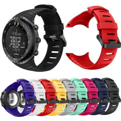 Bemorcabo Watch Strap for SUUNTO Core Watch Band Classic Soft TPU Bracelet Replacement Wristband for Suunto Core Smart Watch