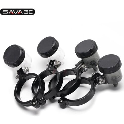 Performance Stunt Front Rear Brake Oil Fluid Reservoir Cylinder Tank Cup For Front Fork Tube Motorcycle Accessories Universal