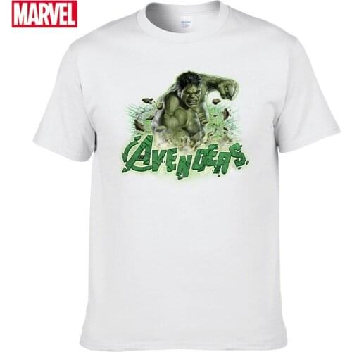 Marvel The Avengers Hulk T shirt Comfortable Breathable 100% cotton Fashion clothes for teens Summer Tops T-shirt men #149