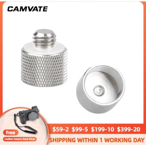 CAMVATE Mic Screw Adapter 1/4"-20 male & 3/8"-16" male to 5/8"-27 female C1362 camera photography accessories