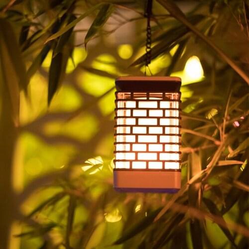 Solar Powered LED Lantern Outdoor Waterproof Garden Hanging Light with Clip for Garden Decoration Lawn Lamp Landscape Lamp D30