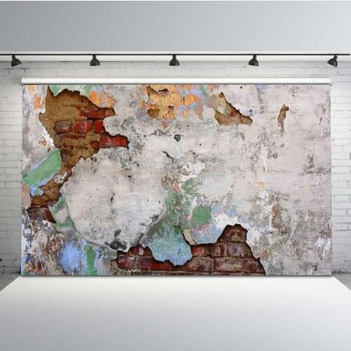 Mehofoto Vintage Brick Wall Backdrop Photography Graffiti Wall Background for Photographers Photo Studio Y-483