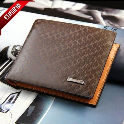 High quality Pu Leather Mens Wallets Coin purse Short Men wallets With Coin Pocket Male Clutch Wallet carteira Mens Bag