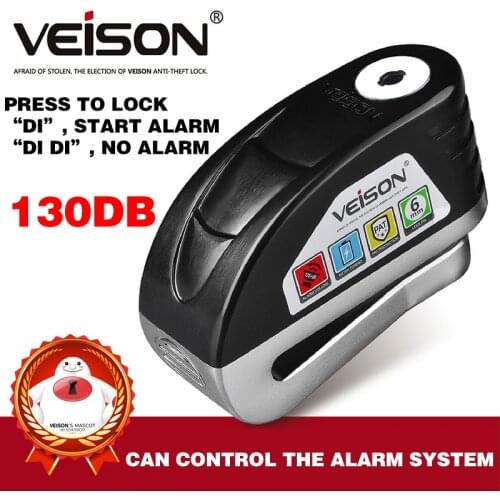 Free shipping alarm disc brake lock scooter lock security anti-theft lock motorcycle lock locomotive lock mountain bike lock